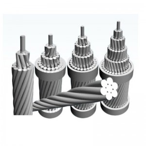 كبل موصل من الألومنيوم غير موصل بعازل للألمنيوم ACSR IEC61089، ASTM B-232، BS215